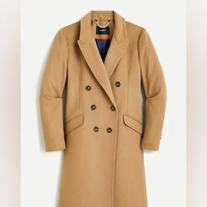 JCrew Petite double-breasted topcoat in Italian wool cashmere. Size Petite 4